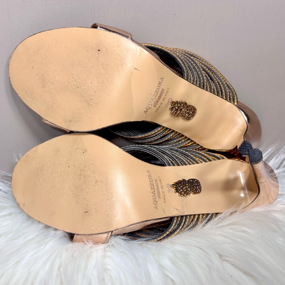 AQUAZZURA Mirrored Strappy Sandal - Picture 9 of 11